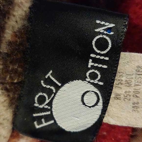 Southwest Style Wool Blend Blazer, 3/4 Sleeves, Sz M - Picture 8 of 10